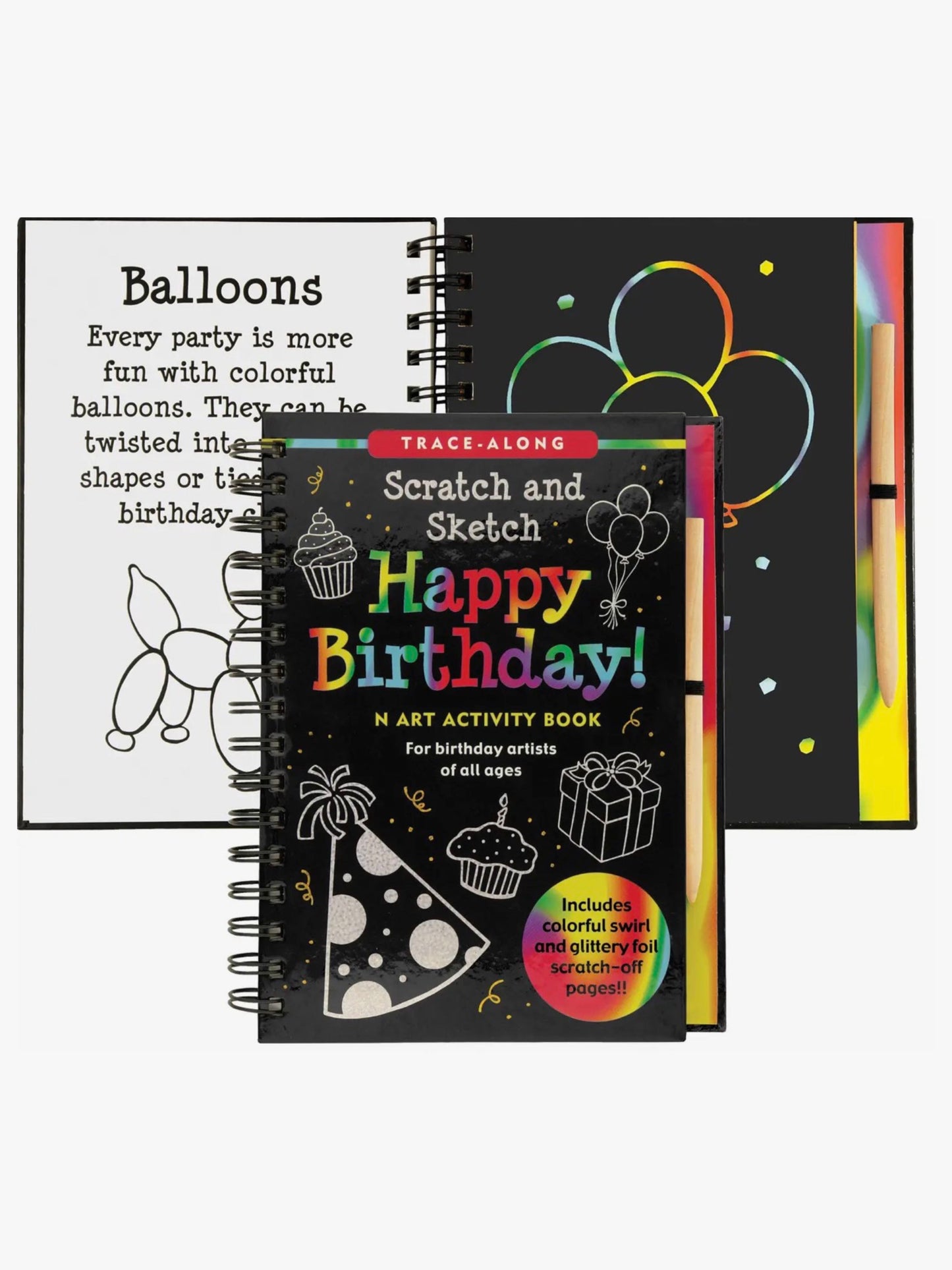 scratch and sketch - happy birthday