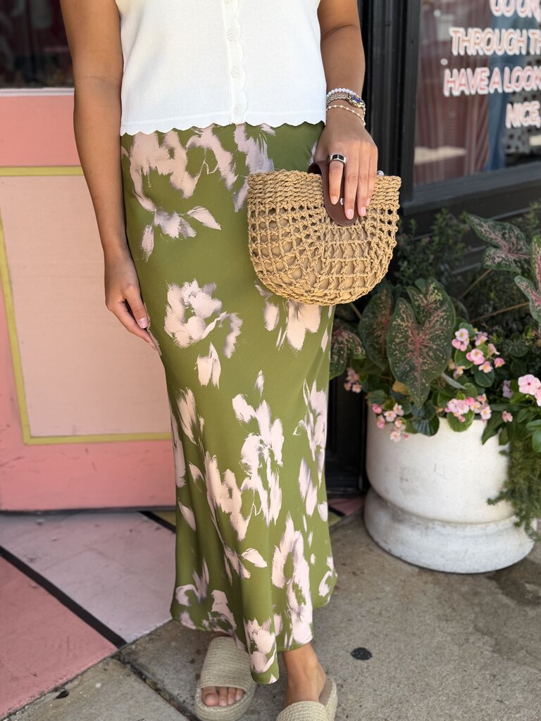 the emerald isle midi skirt