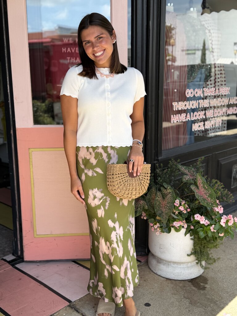 the emerald isle midi skirt