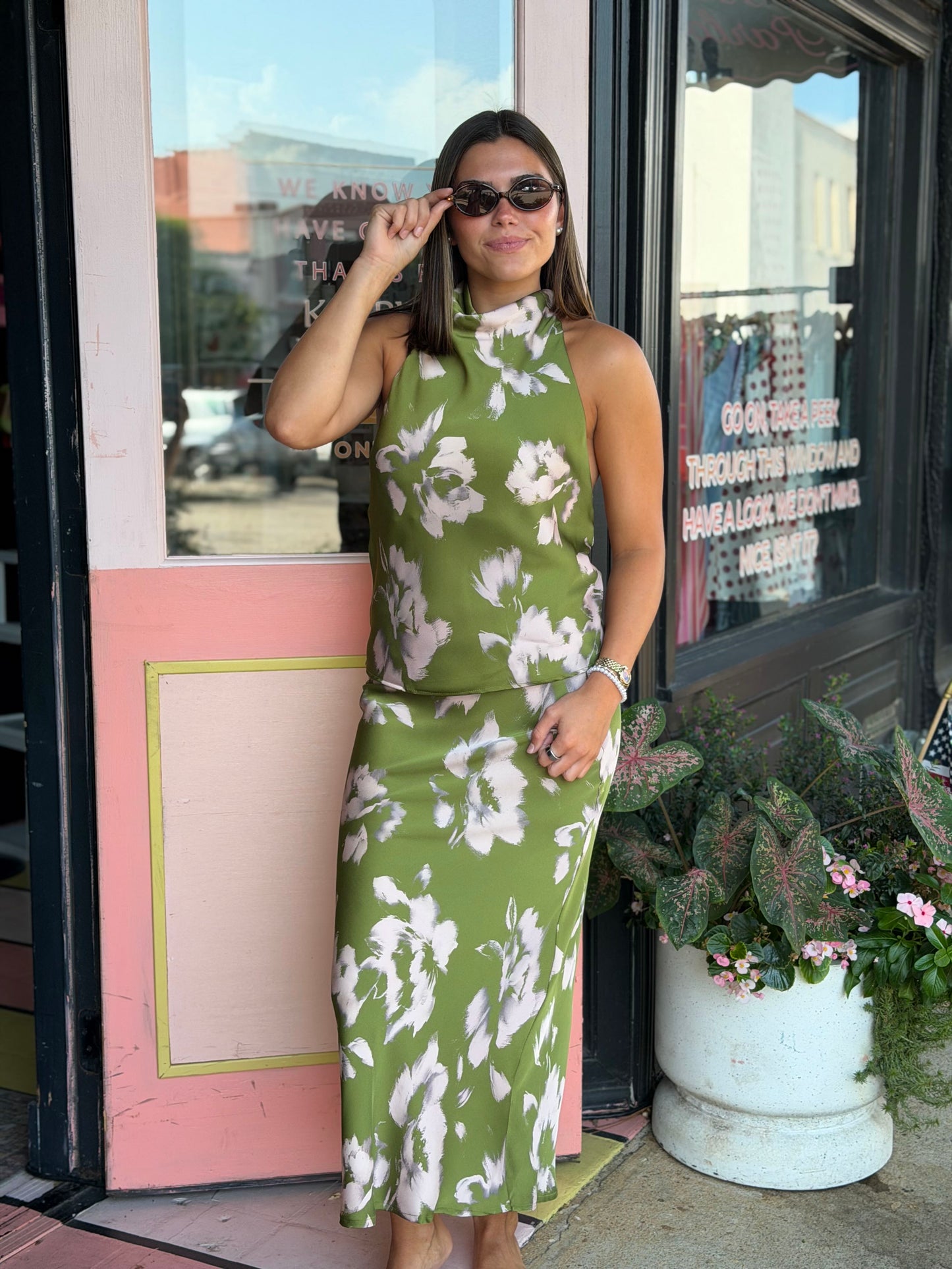 the emerald isle midi skirt