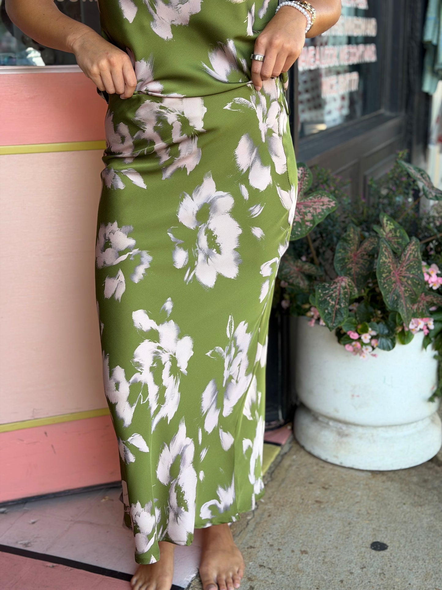 the emerald isle midi skirt