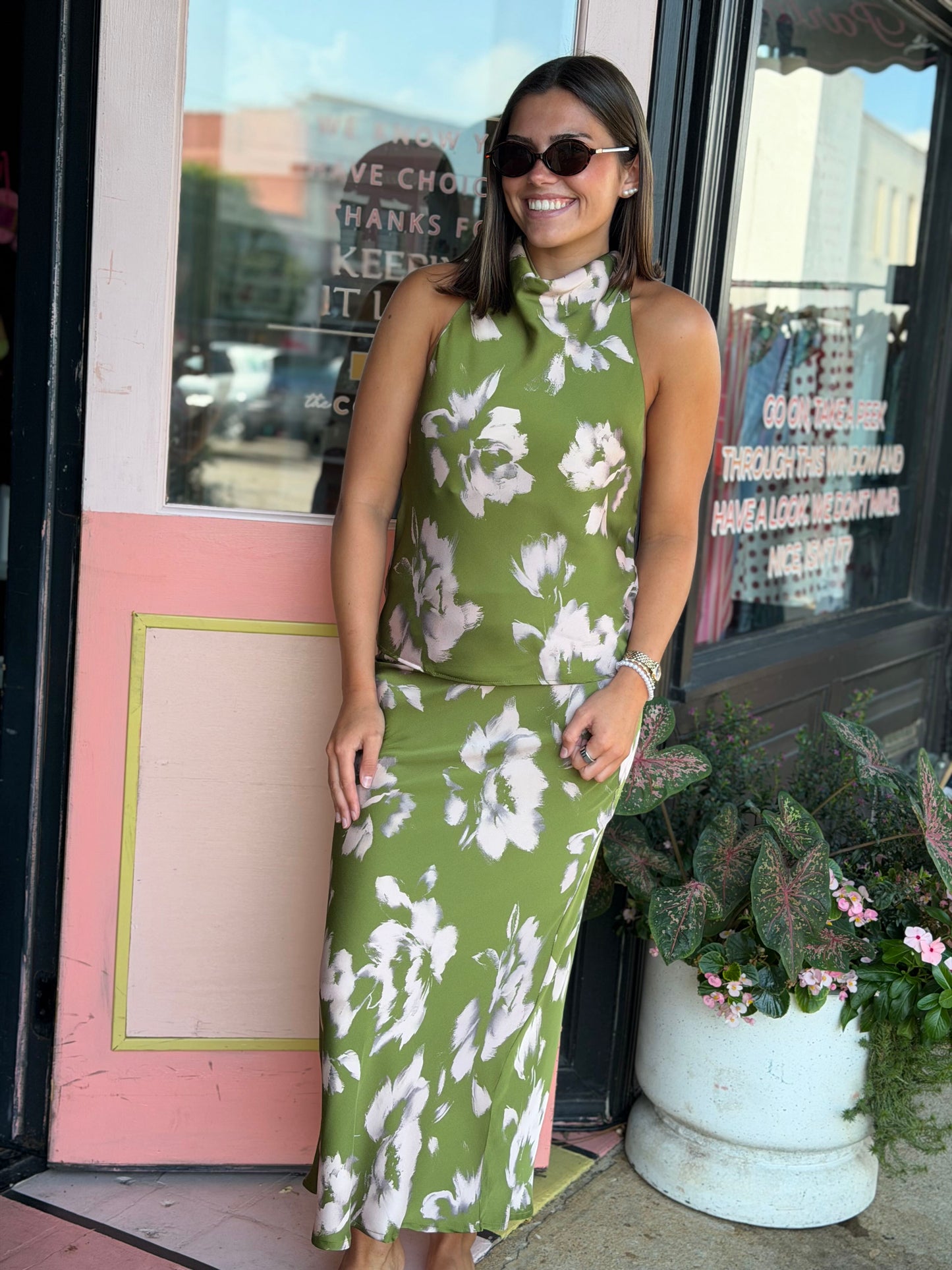 the emerald isle midi skirt