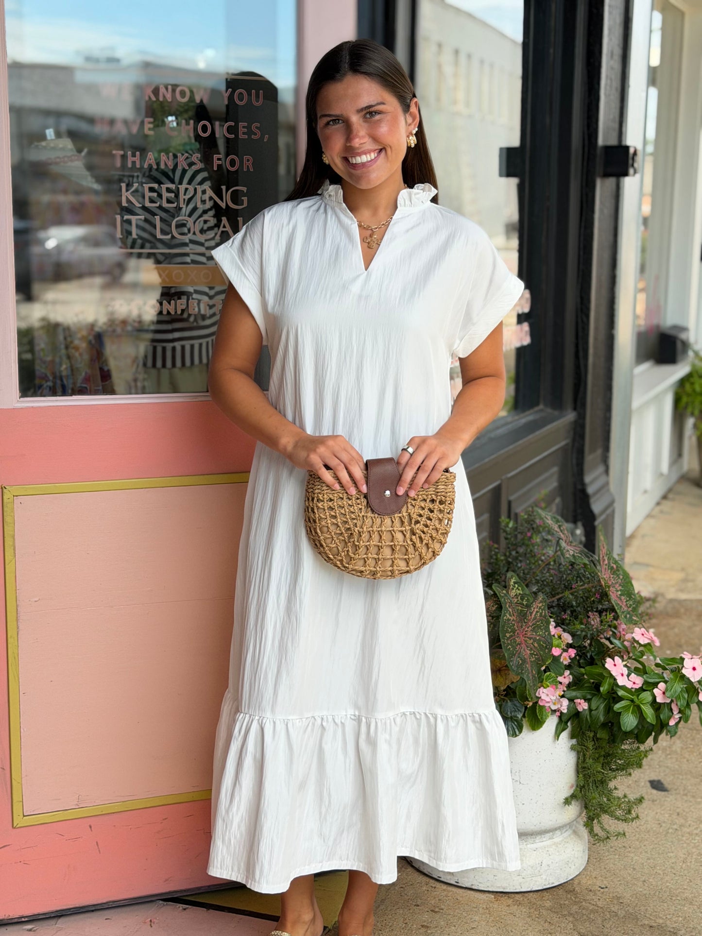 the moonstone midi dress