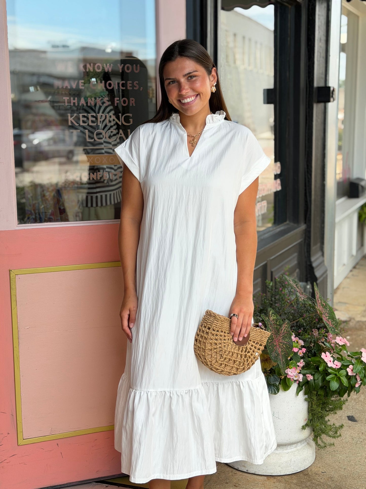 the moonstone midi dress