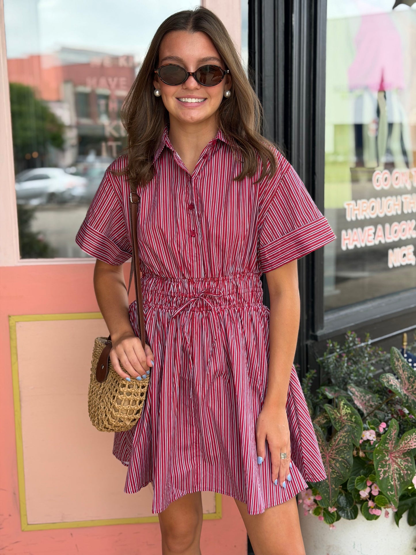 the stripe story dress