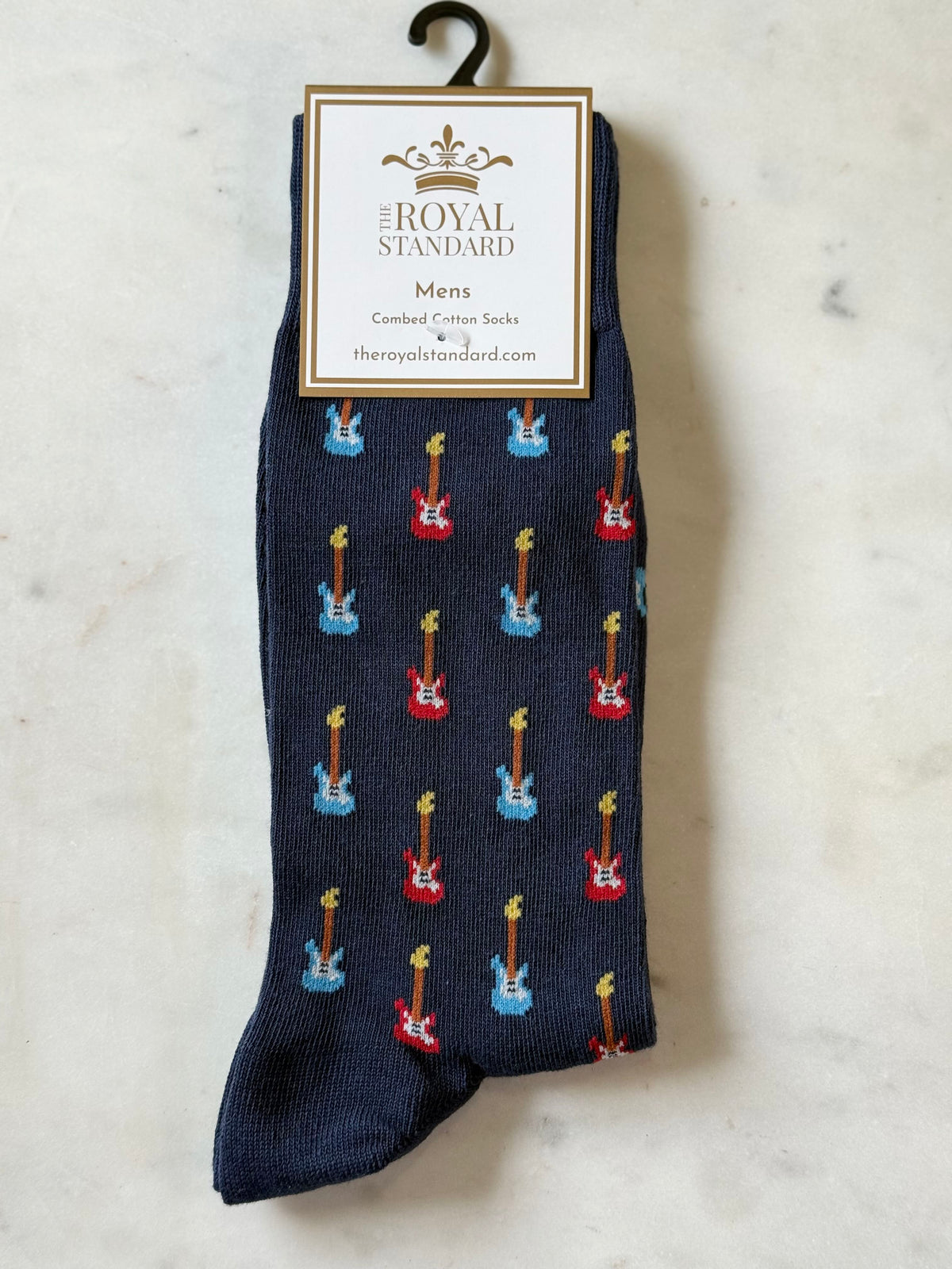 men's socks - guitars