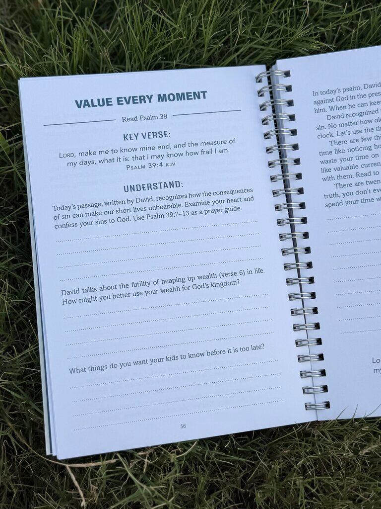 the 5 minute bible study journal for dads