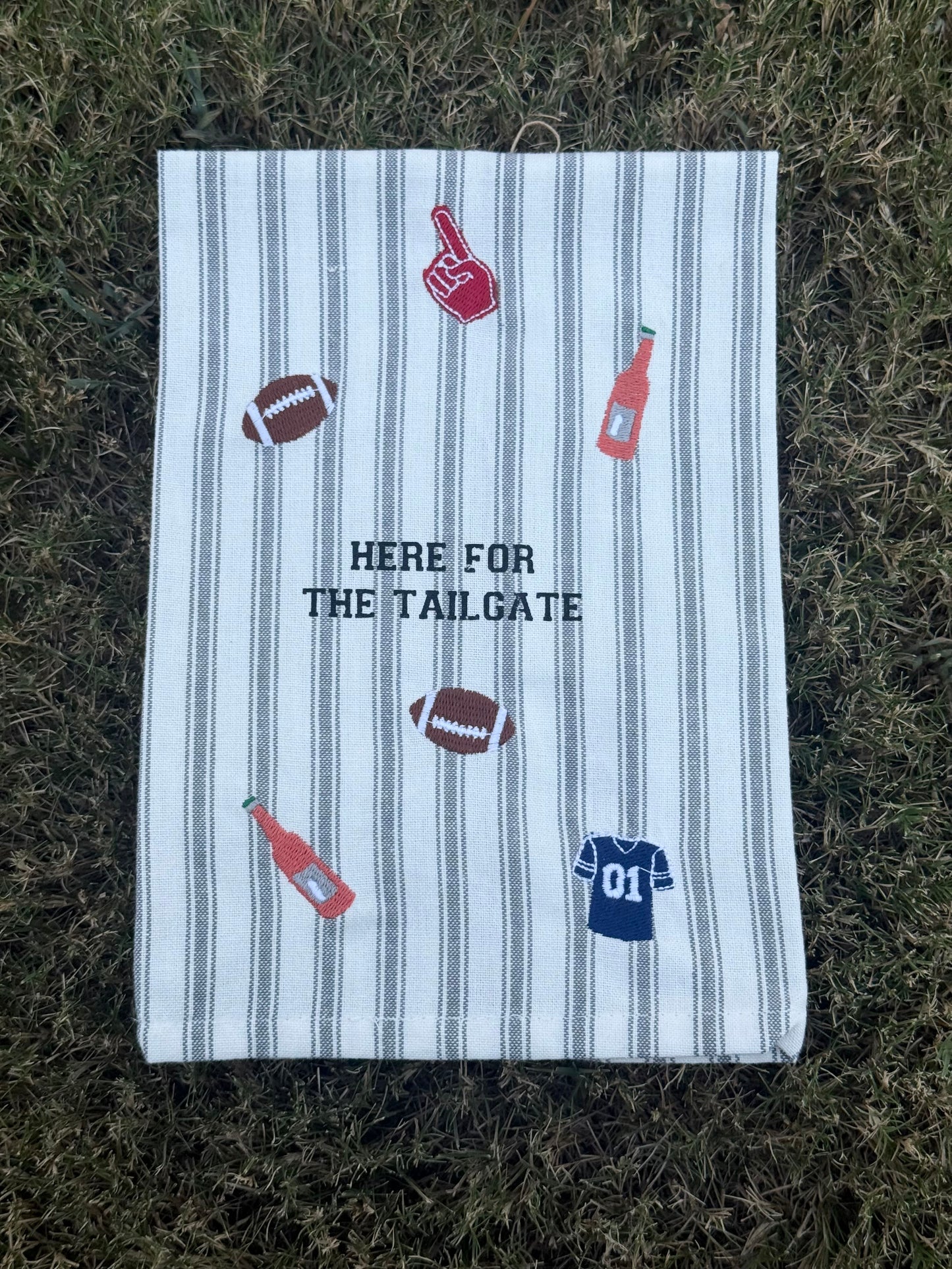 here for the tailgate towel