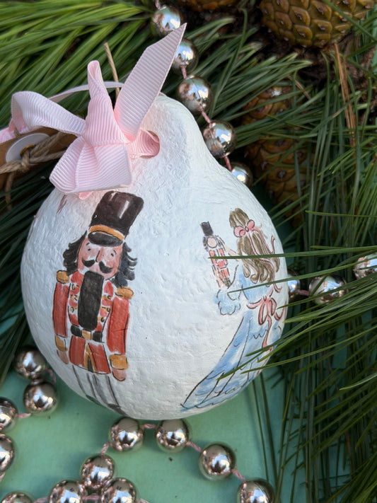 papier-mache ornaments - icons nutcracker