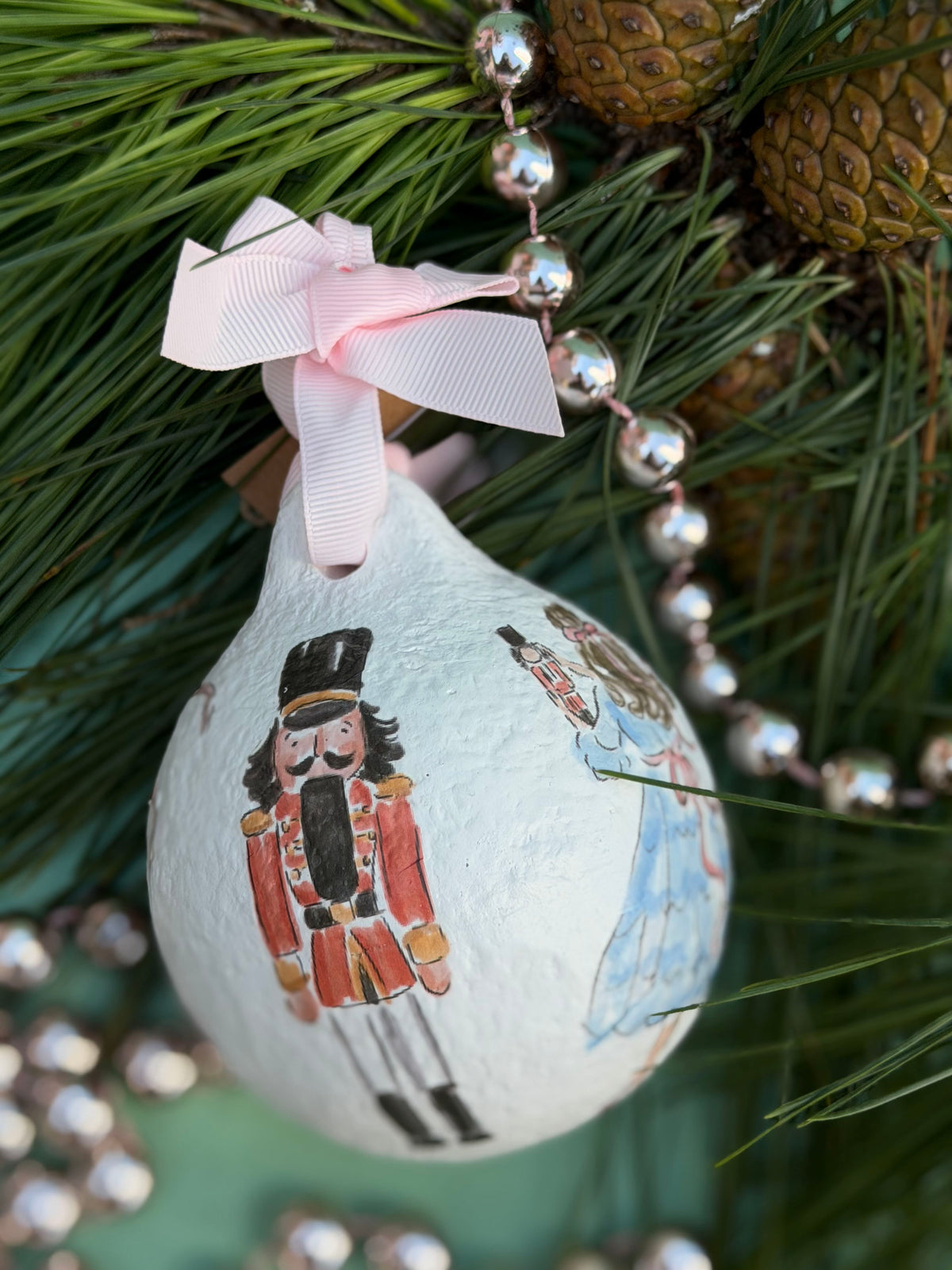 papier-mache ornaments - icons nutcracker