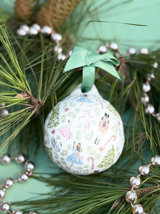 papier-mache ornaments - tossed pattern