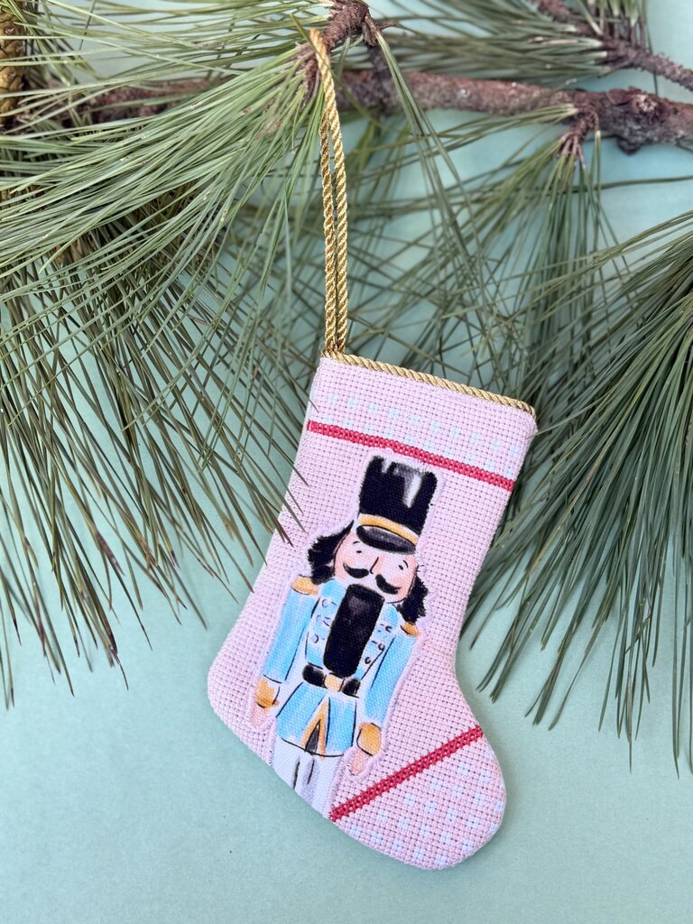 mini nutcracker stocking - pink