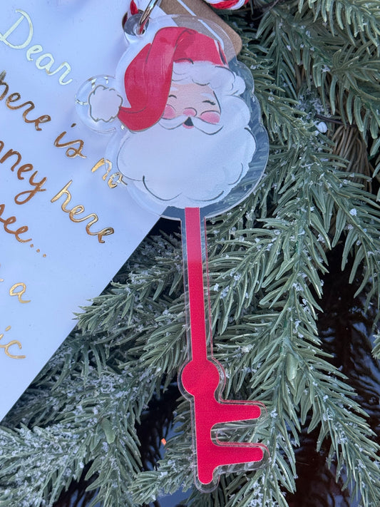 santas magic key - white