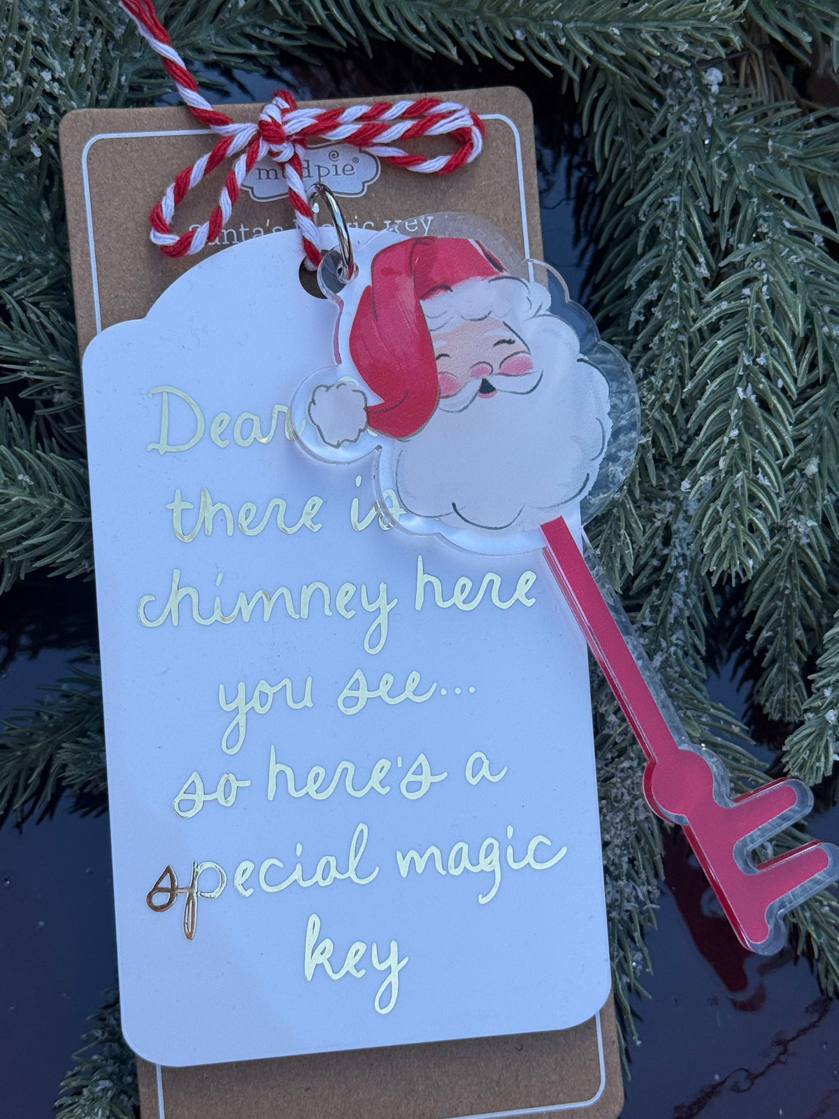 santas magic key - white