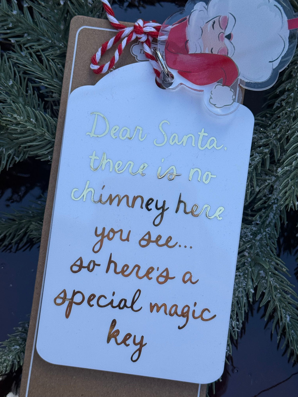 santas magic key - white