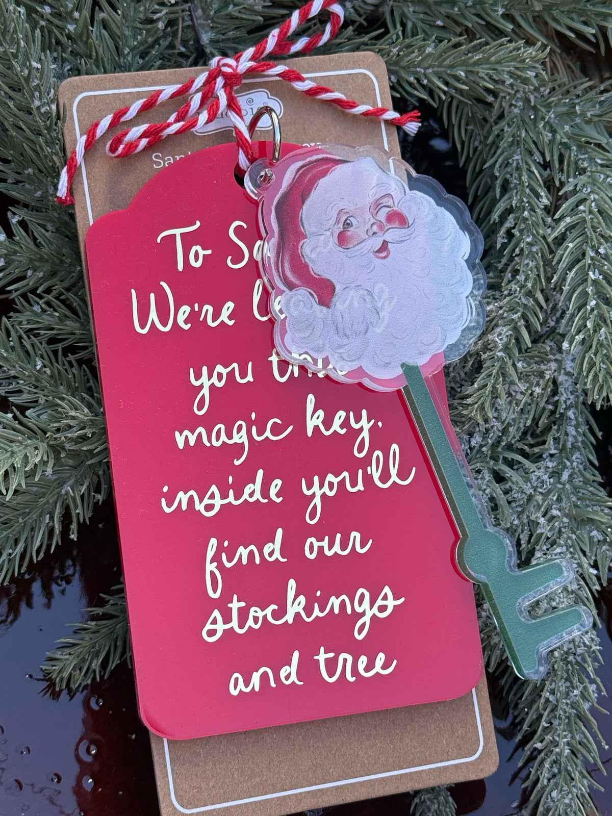 santas magic key - red