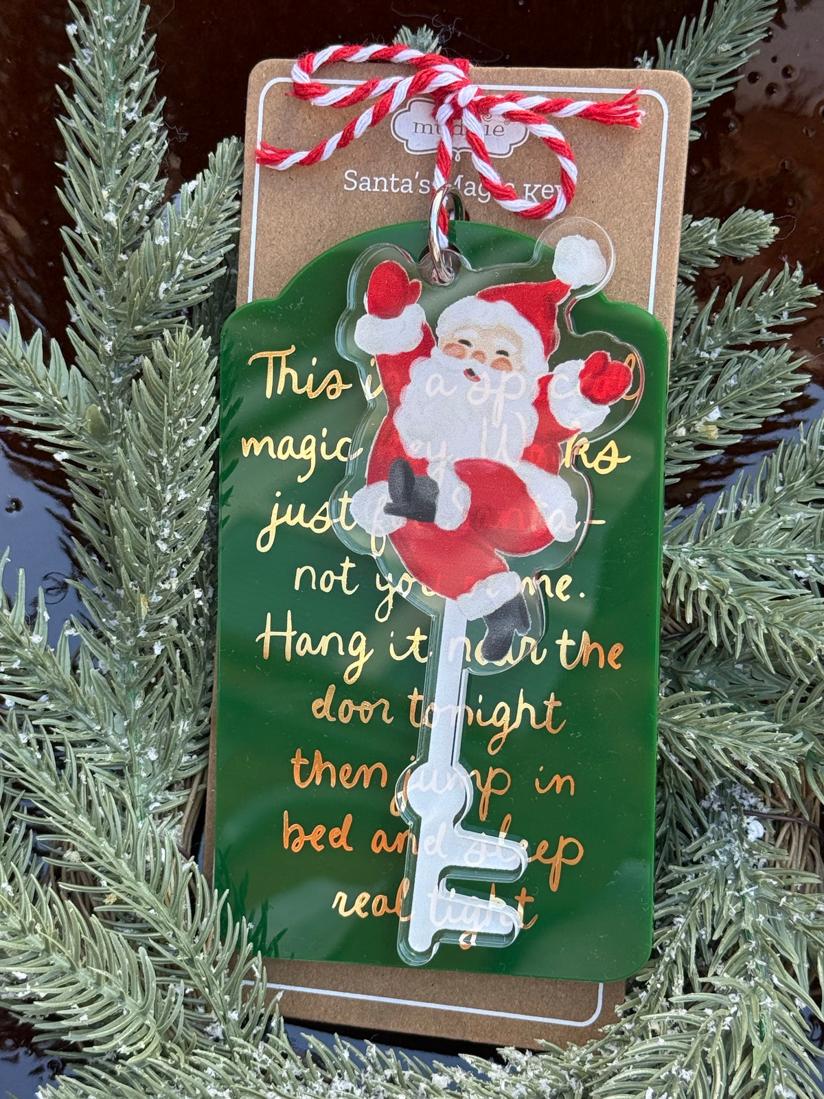 santas magic key - green