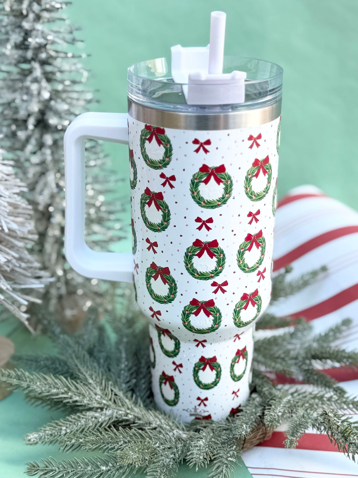 clara wreath tumbler