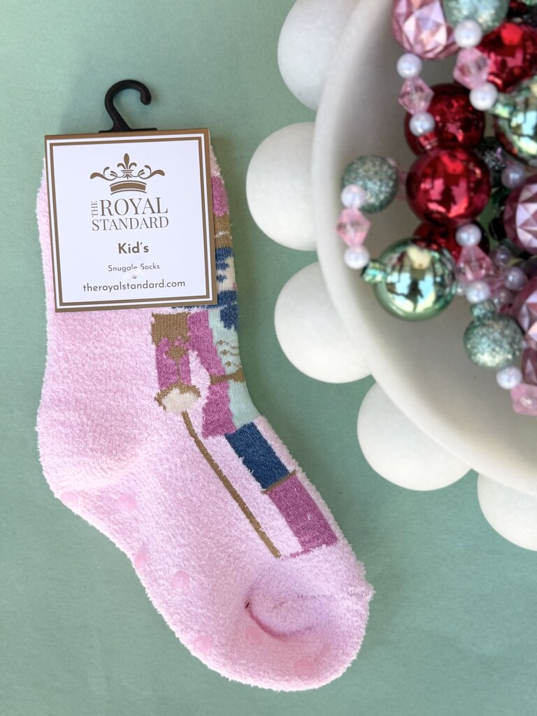 kid's sugar plum nutcracker snuggle socks