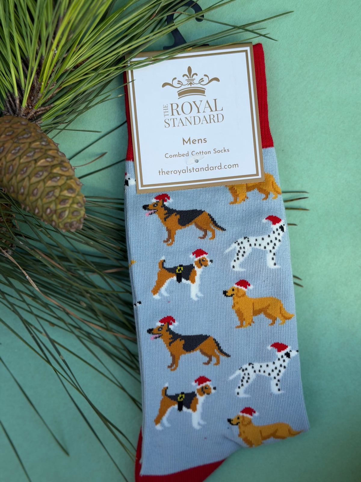 men's socks - santa paws