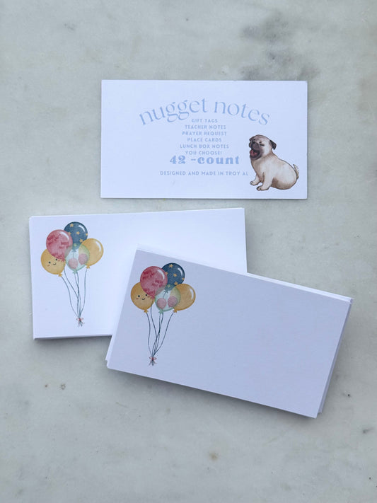 nugget notes - birthday balloon bundle