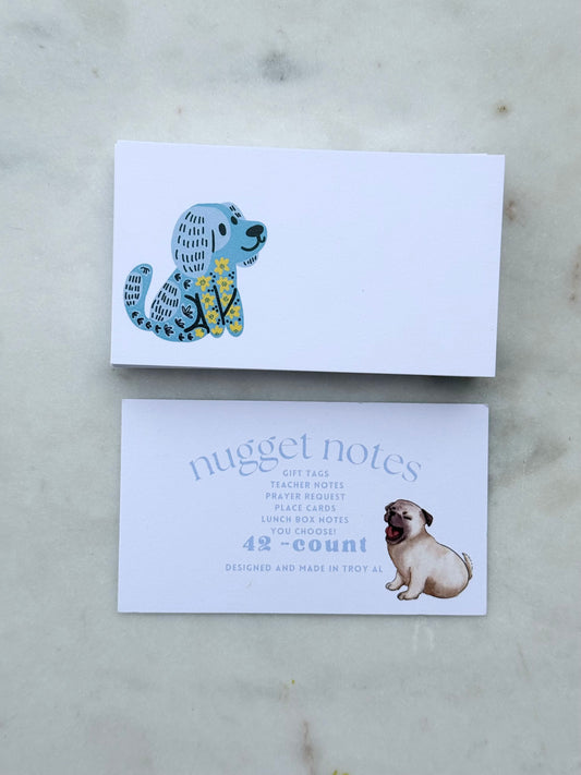nugget notes - blue folk puppy