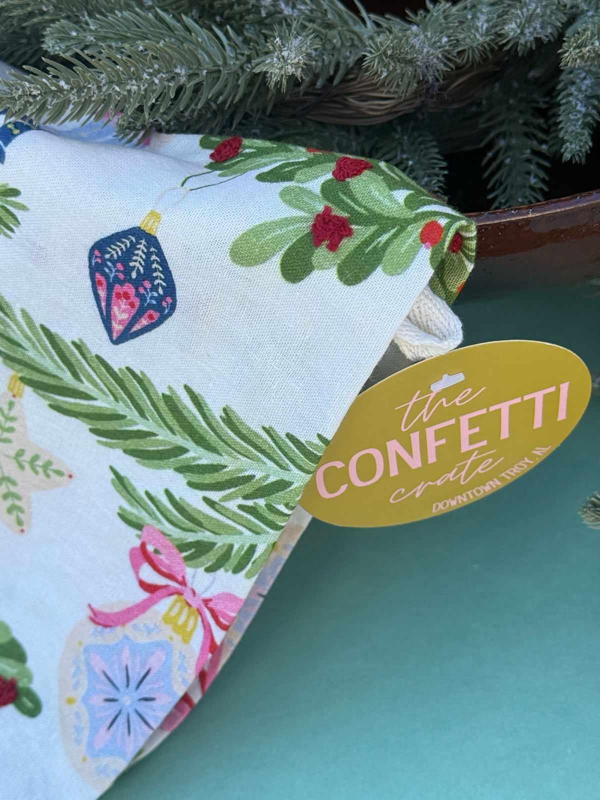 festive nutcracker hand towel