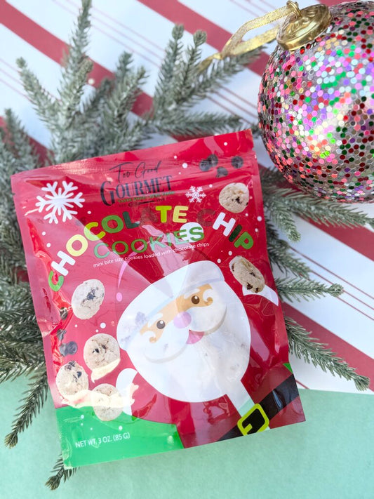 chocolate chip cookies - santa