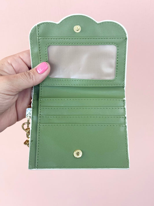 ID wallet scalloped - garden row