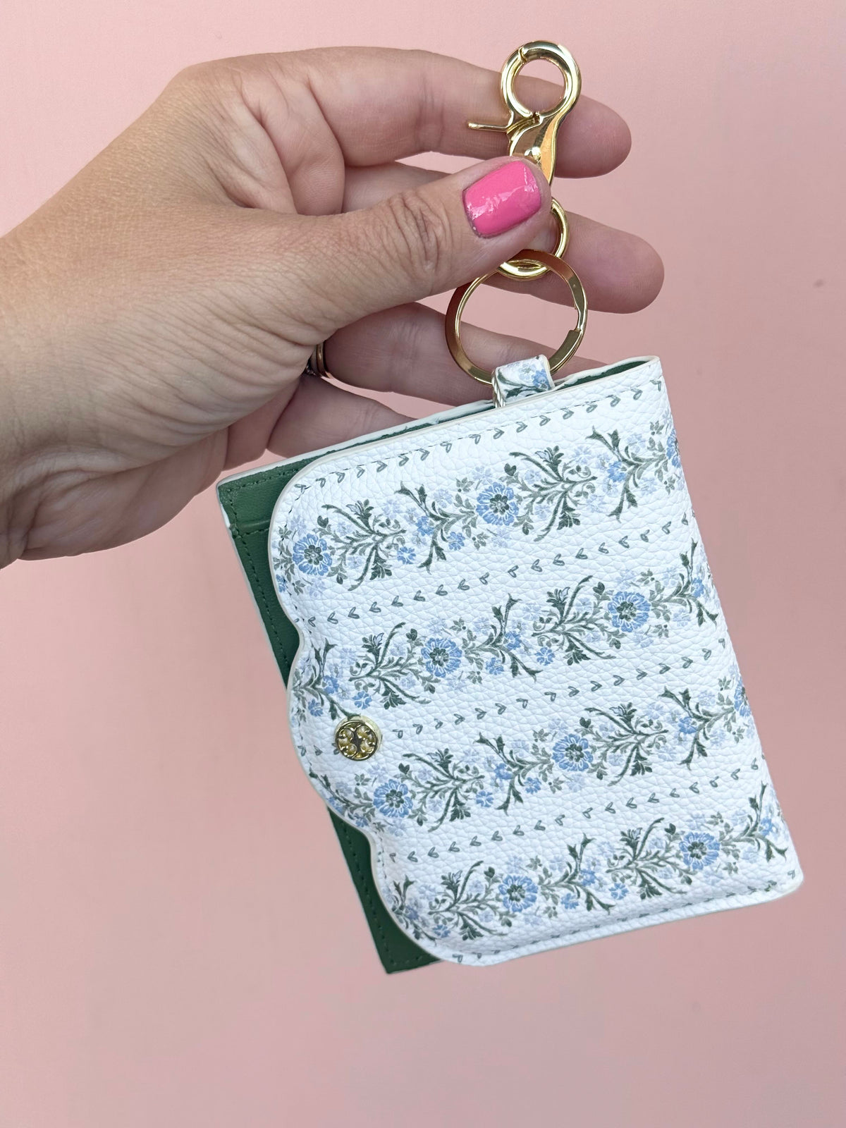 ID wallet scalloped - garden row