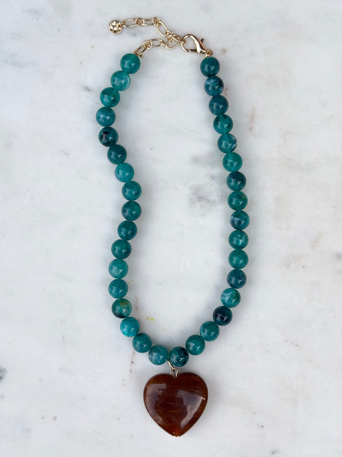 the mallory heart necklace