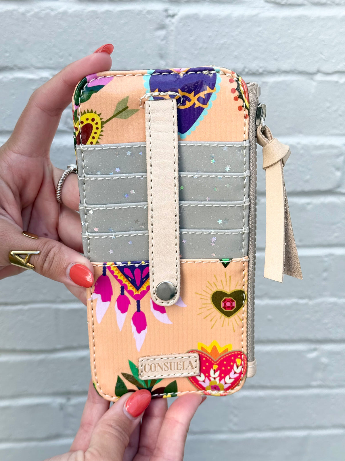 card organizer - peach