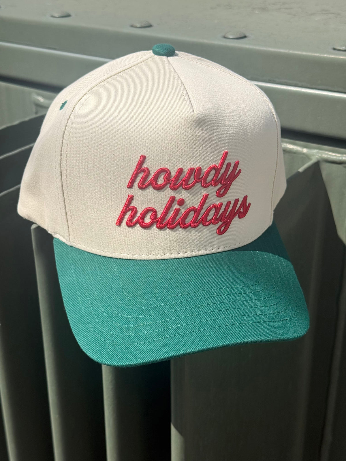 howdy holidays trucker hat