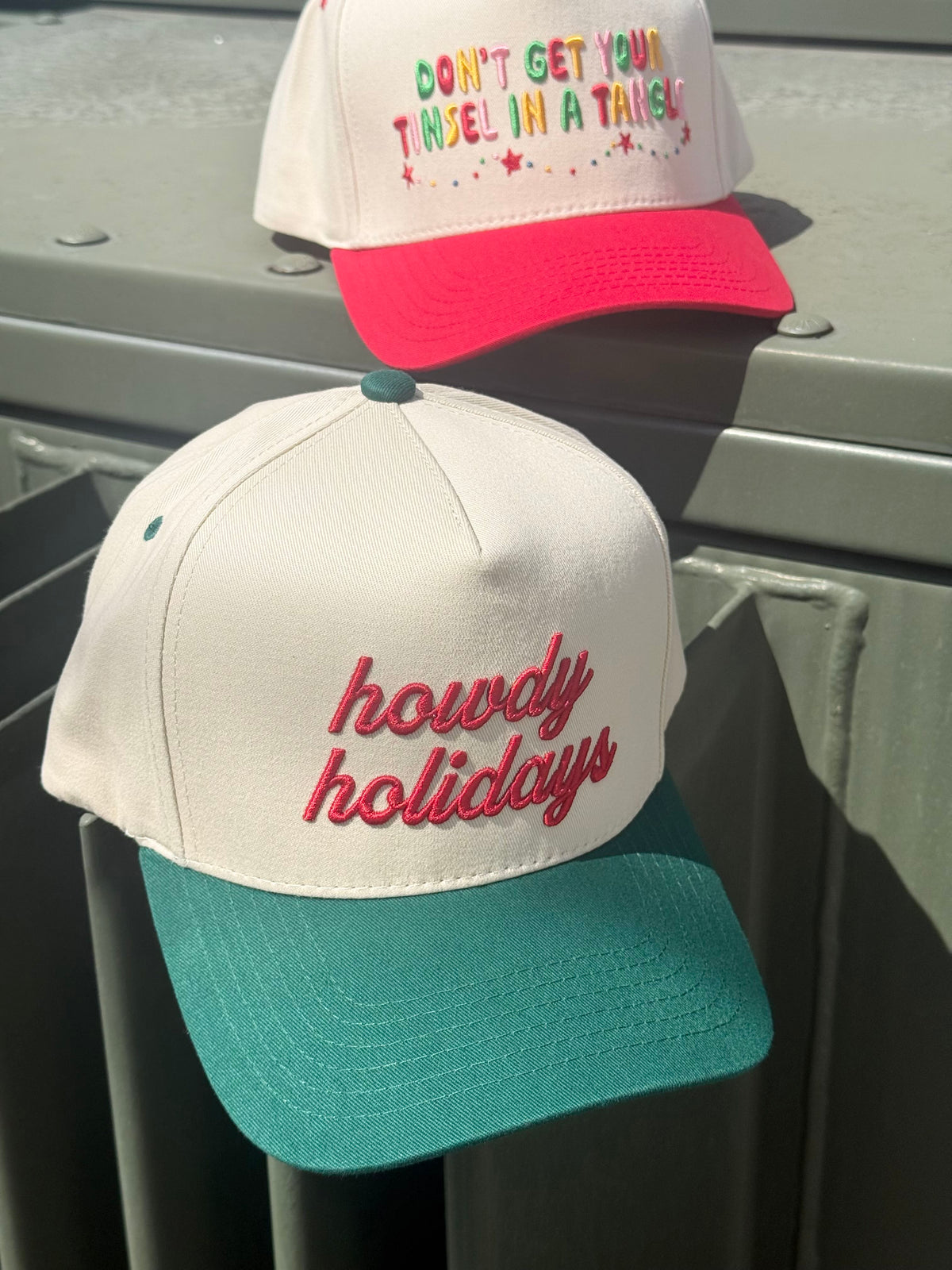 howdy holidays trucker hat