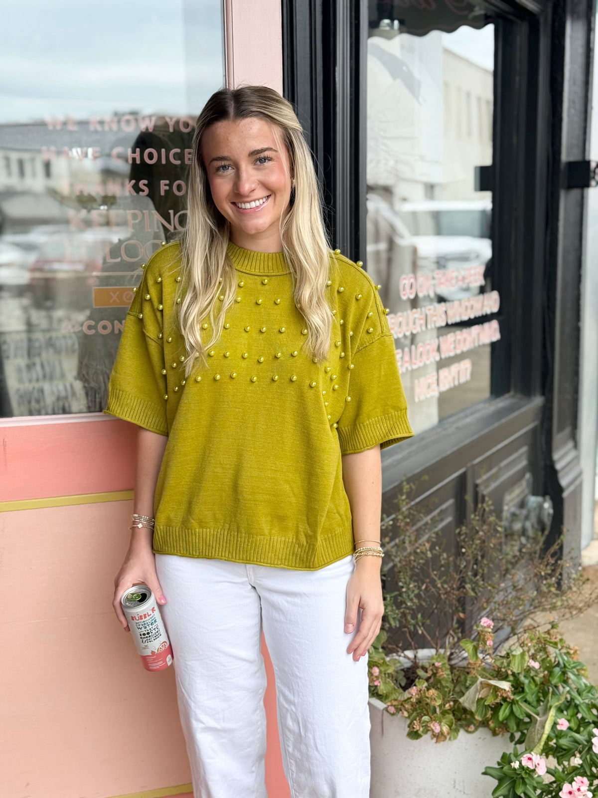 the pearl girl sweater