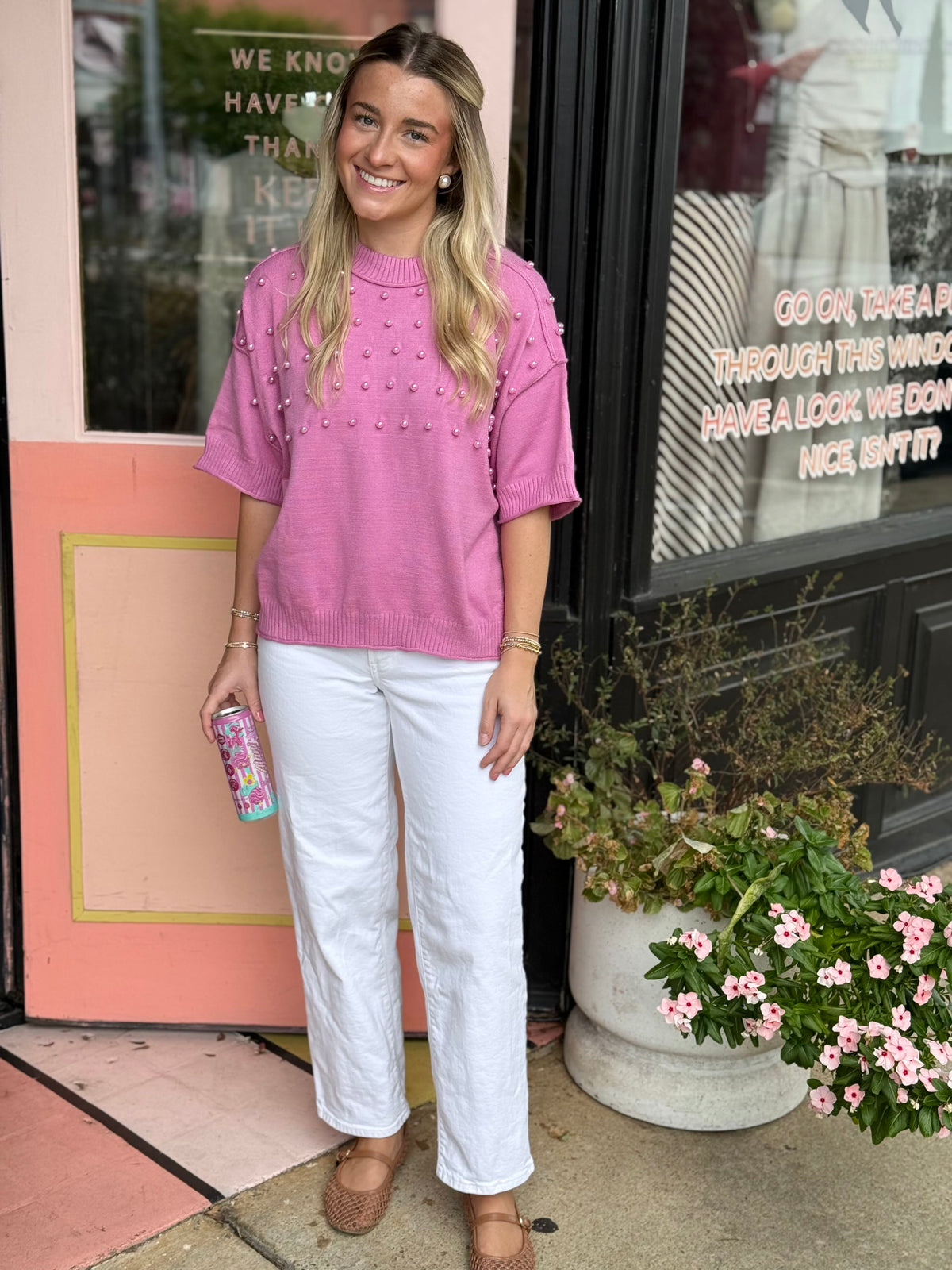 the pearl girl sweater