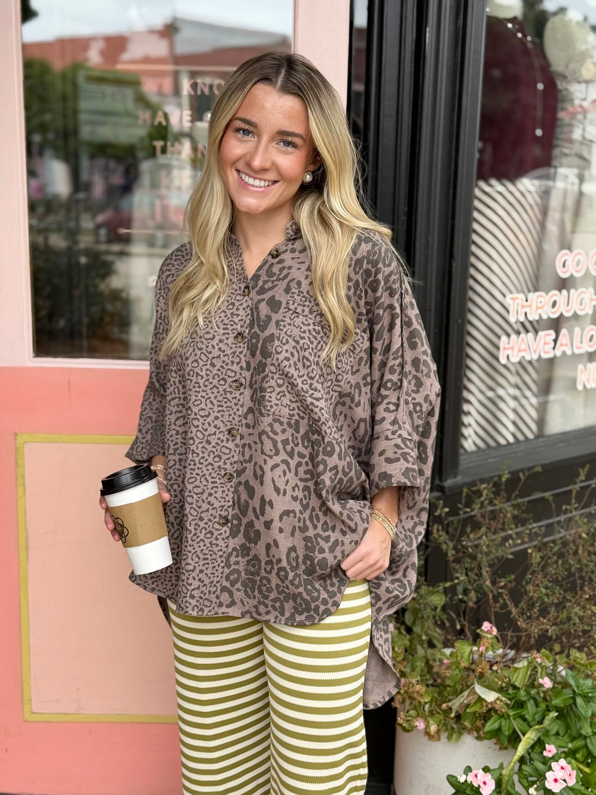 the leo leopard top