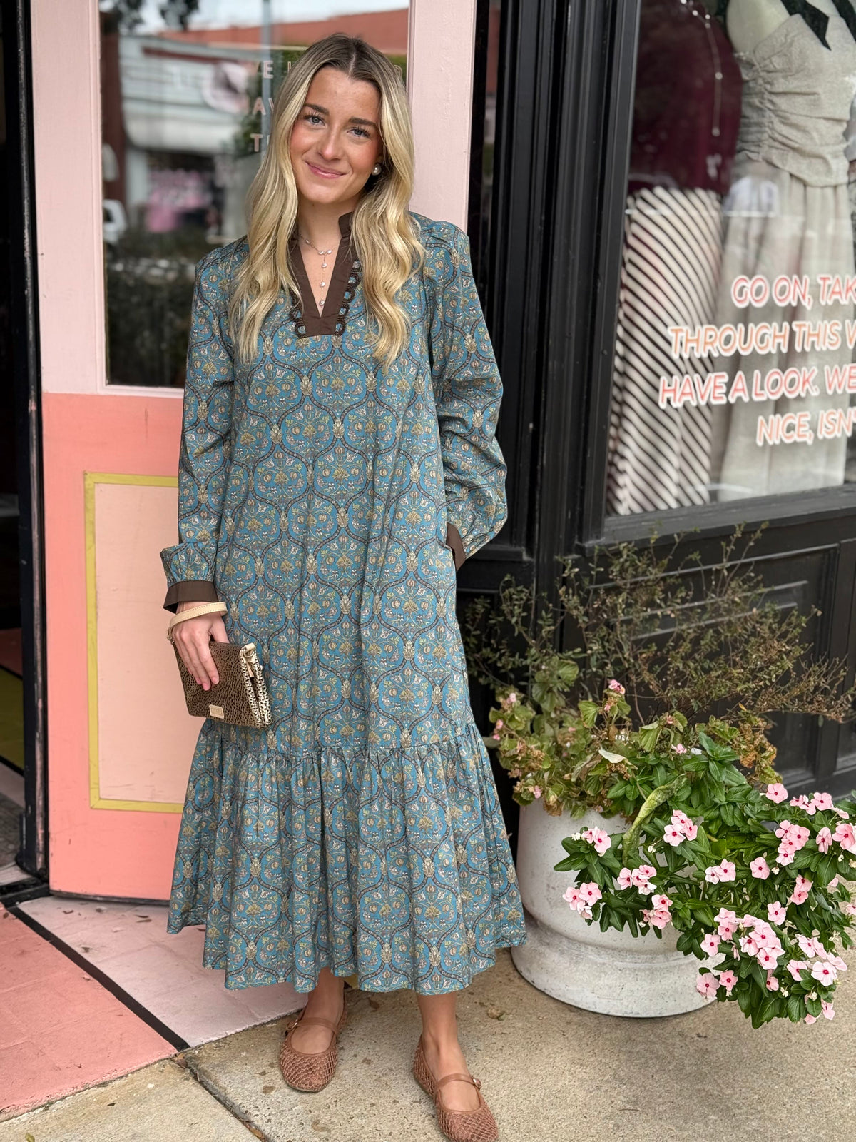 the tori midi dress