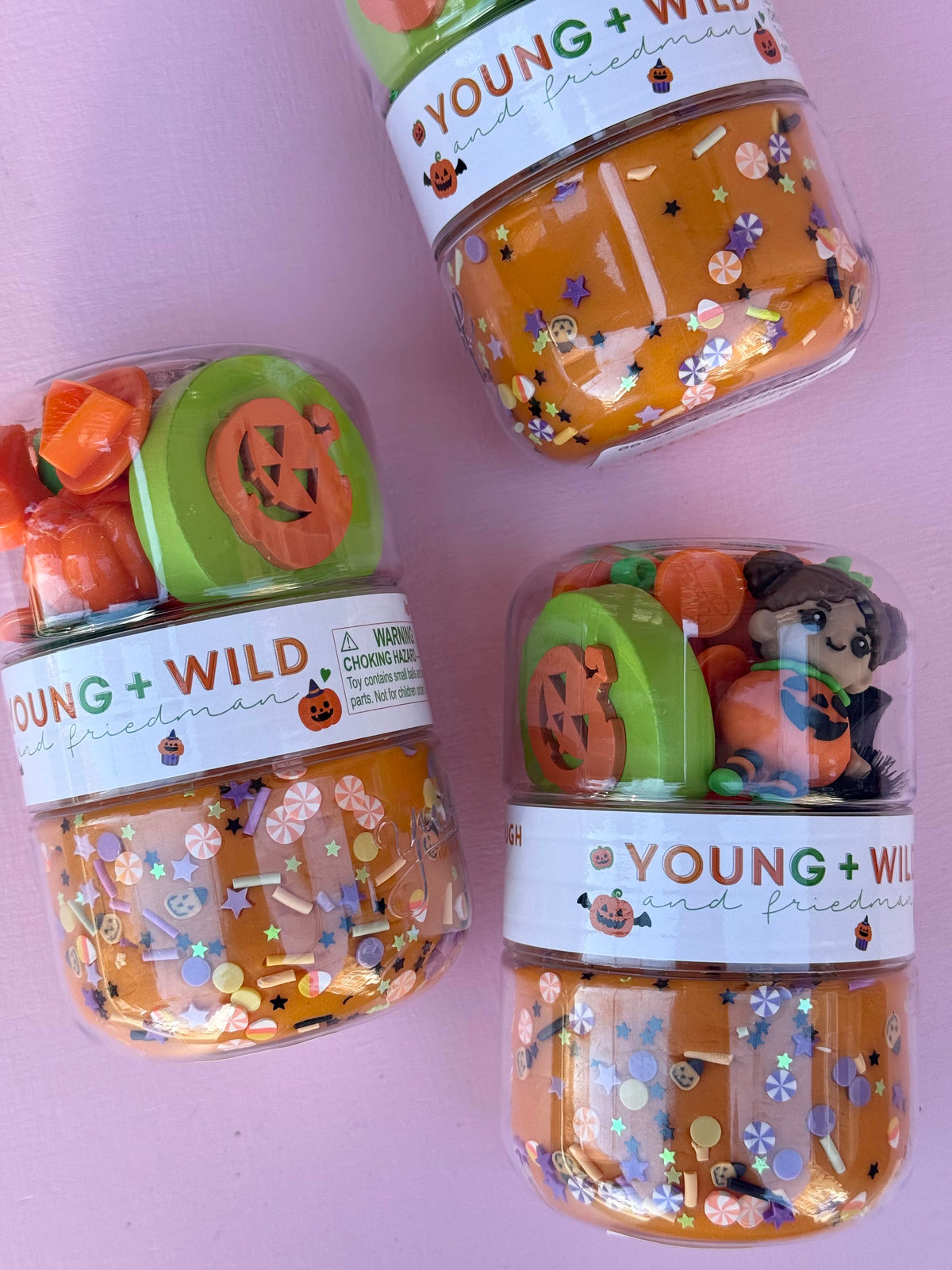 grab and go jar - jack-o-lantern