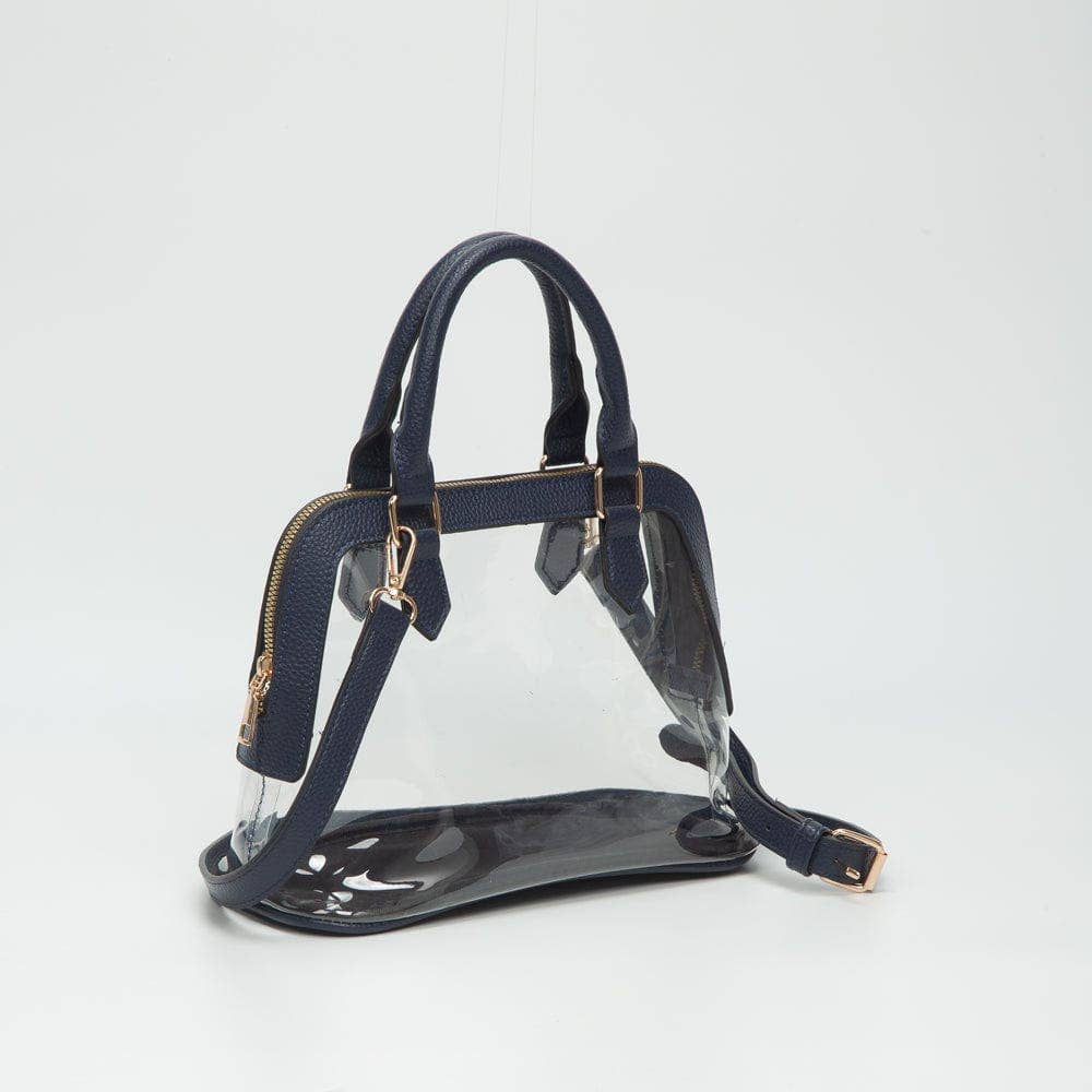 TG10773 Analise Clear Satchel/Crossbody Bag: Silver