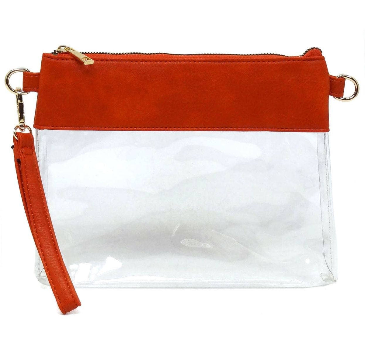 AD200T Game Day Clear Crossbody Bag/Clutch: Silver