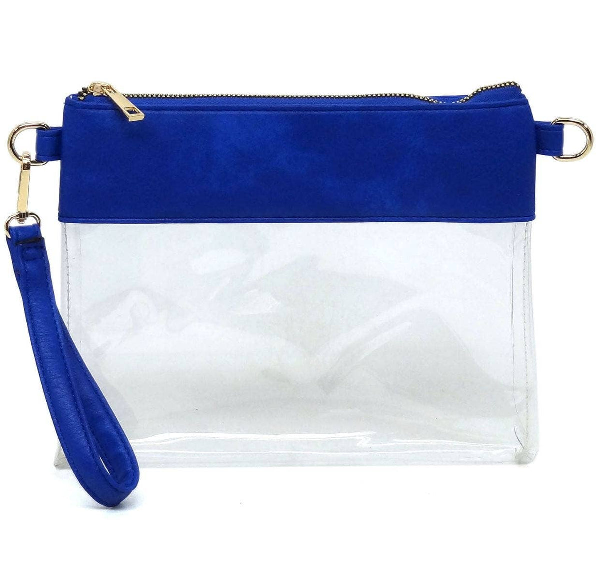 AD200T Game Day Clear Crossbody Bag/Clutch: Silver