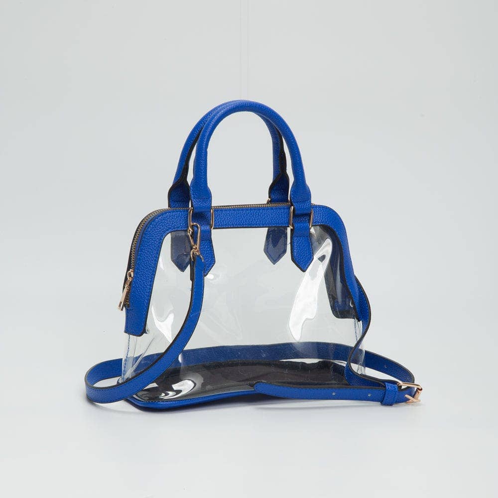 TG10773 Analise Clear Satchel/Crossbody Bag: Silver