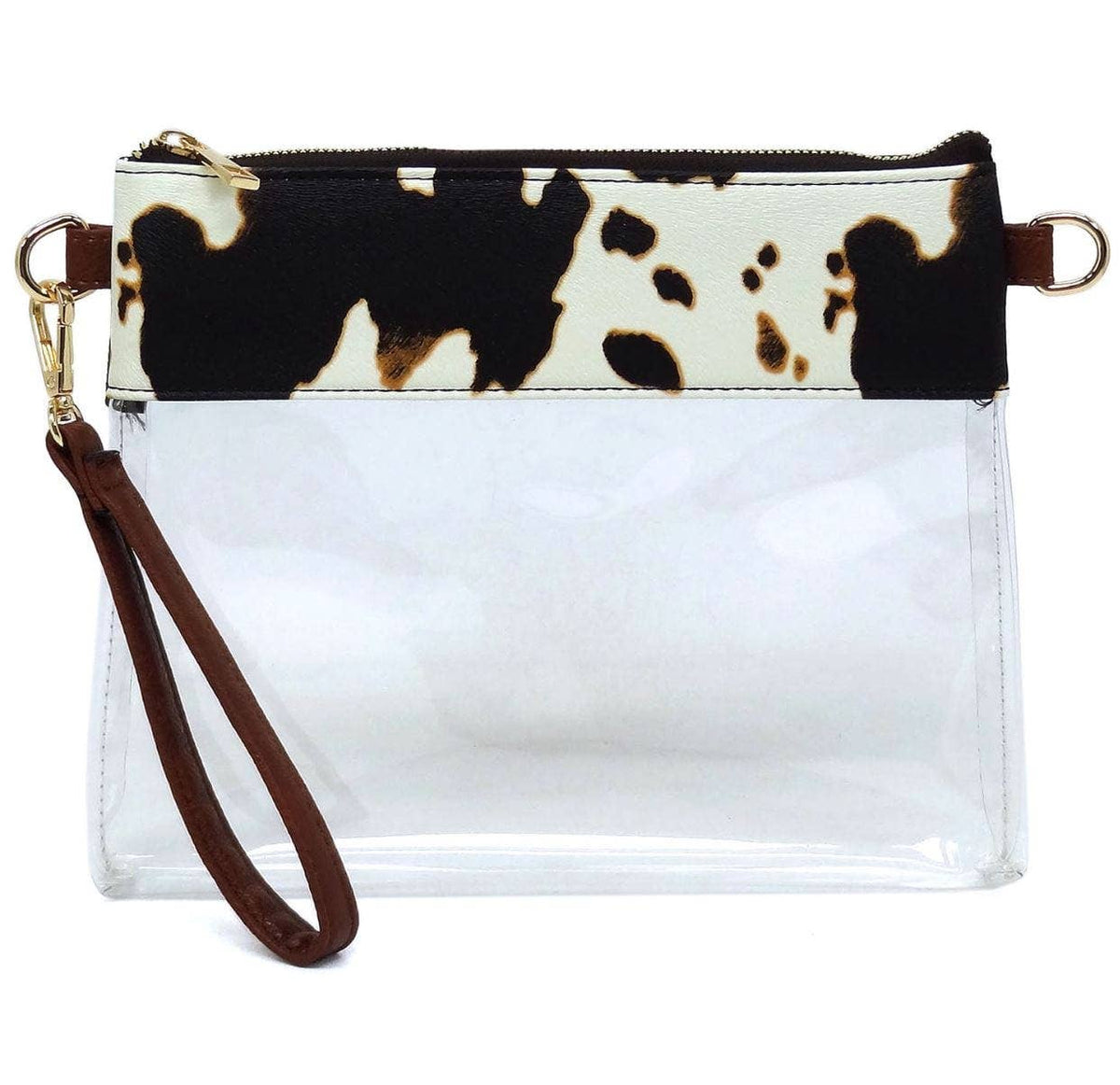 AD200T Game Day Clear Crossbody Bag/Clutch: Silver