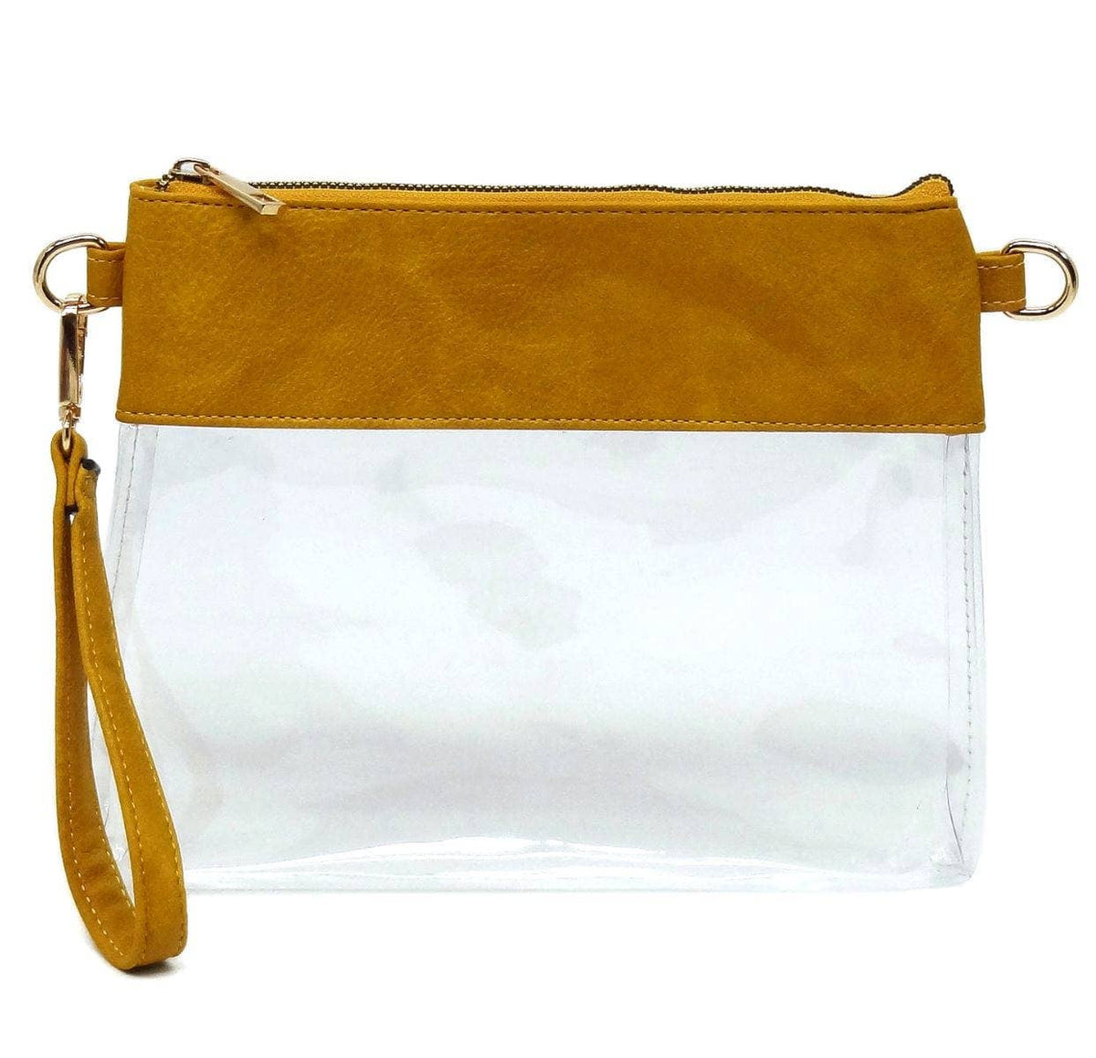 AD200T Game Day Clear Crossbody Bag/Clutch: Silver