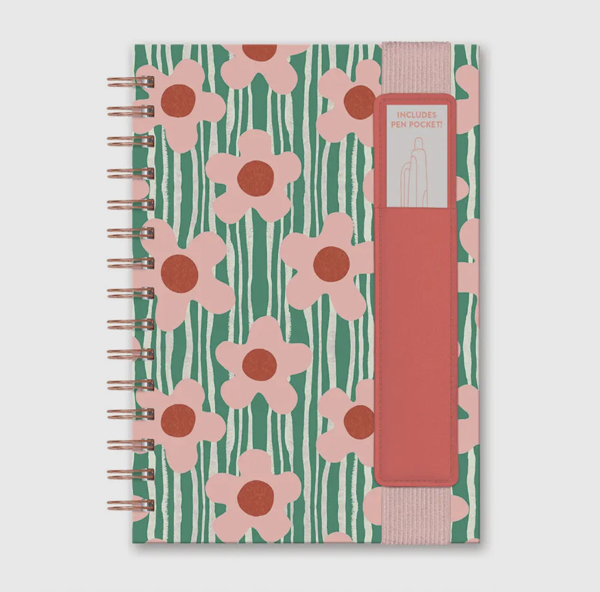oliver notebook with pen pocket