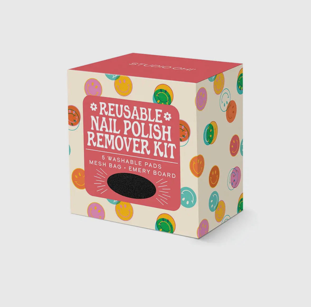 happy vibes reusable nail polish remover kit