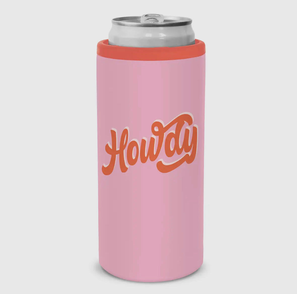 howdy do stainless steel slim can cooler